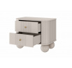 Sada nočních stolků Vesper, kašmír / zlaté úchyty / kulové nohy