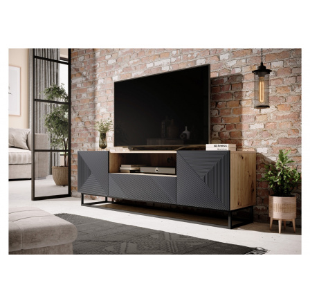 TV komoda Asha, dub artisan / rivier stone mat TV komoda Asha, dub artisan / rivier stone mat