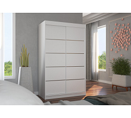 Posuvná skříň BENISSO 120 Bílá+Bílá