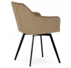 Jídelní židle, béžová, sametová látka, DCH-425 CAP4