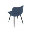 Jídelní židle, modrá, látka, HC-462 BLUE2