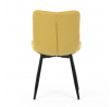 Jídelní židle, žlutá, látka, HC-462 YEL2