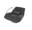 Polohovací křeslo, elektrické zabudované ovládání, šedá, látka, TV-7089 GREY2