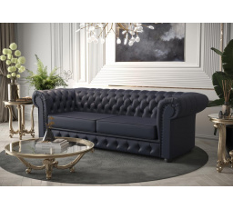 Sofa MANCHESTER II 188 cm přírodní kůže - Pohovka s funkcí spaní, Kůže F-58