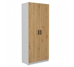 Šatní skříň MATYLDA 111, Dub artisan/Světle šedá