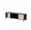 Tv komoda MERCI 180 EF, černá / dub artisan
