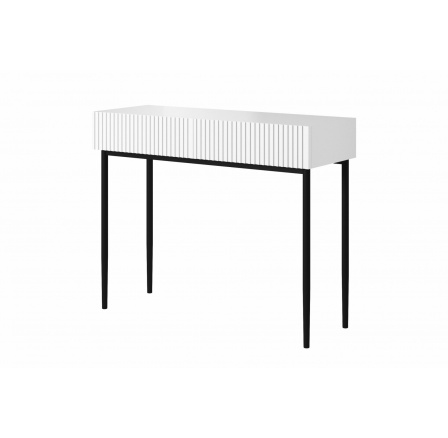 NICOLE KONZOLA 100 2SZ - bílý mat / černý rám