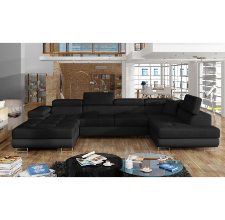 Sedací souprava ve tvaru U RODRIGO, Sawana 14 / soft 11 Pravá