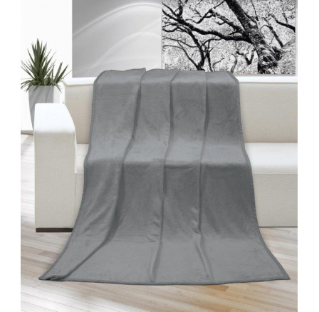 Deka micro jednolůžko 150x200cm šedá Deka micro jednolůžko 150x200cm šedá