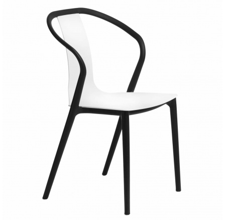 Židle Bella černá/bílá