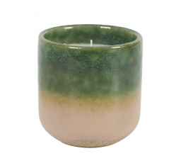 Svíčka Glaze S v keramice zelená