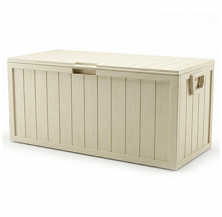 Zahradní úložný box 112x49x54cm, plast, béžová, AZB-G2075 CRM