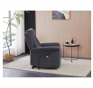 Polohovací křeslo, elektrické kabelové ovládání, šedá, látka, TV-7072 GREY2