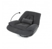Polohovací křeslo, elektrické zabudované ovládání, šedá, látka, TV-7081 GREY2