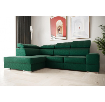 Rohová sedací souprava ROYAL I 260×185 - šedá , pravá