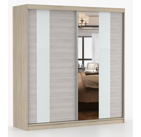 Šatní skříň MULTI 32 - 203 cm, Dub Sonoma/Kathult