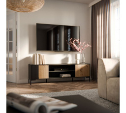 Tv komoda MERCI 180 EF, černý/artisan