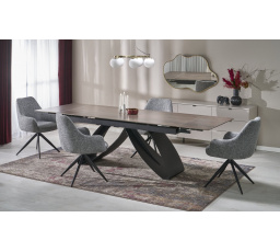 Jídelní stůl HILARIO, ořech/černá