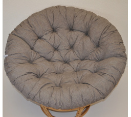 Polstr deluxe na křeslo papasan 100 cm - látka šedý melír