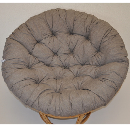 Polstr deluxe na křeslo papasan 100 cm - látka šedý melír Polstr deluxe na křeslo papasan 100 cm - látka šedý melír
