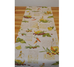 Ubrus běhoun 40x170 motiv olivy