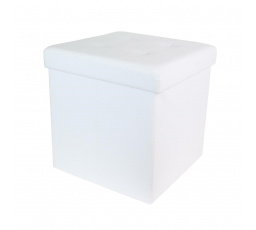 Pufa Intesi Vels eko kůže bílá