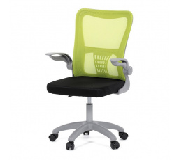 Dětská židle, výškově nastavitelná, zelená síťovina, KA-K2008 GRN