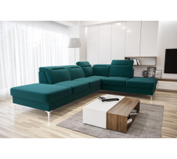 Rohová sedací souprava OSLO 295x220 - zelená , pravá