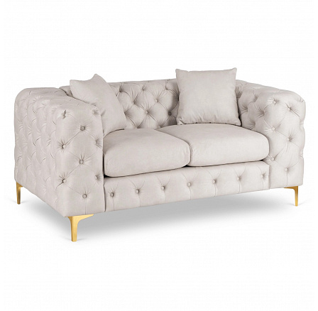 Sofa SORRENTO 2S Dvoumístná Krémová Sametová