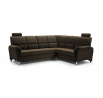 Rohová sedací souprava P Nadia Velva 4 - hnědá