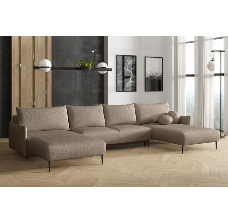 Sedací souprava Lamia U světle hnědá Sedací souprava Lamia U světle hnědá