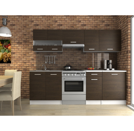 Kuchyňská linka Luigi III 240/180 wenge Kuchyňská linka Luigi III 240/180 wenge