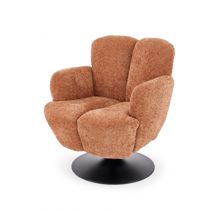 Otočné křeslo FRESH, Skořicová/Černá
