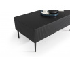 Konferenční stolek Nicole, matná černá / černé nohy