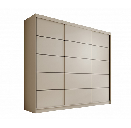 Posuvná skříň Andy 250 Kašmír+Kašmír Posuvná skříň Andy 250 Kašmír+Kašmír