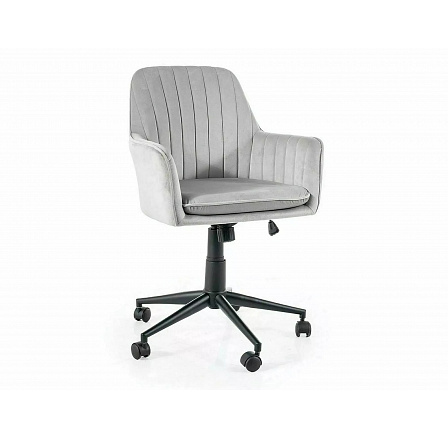 Kancelářské křeslo Q-886 VELVET, Světle šedý Bluvel 03 Kancelářské křeslo Q-886 VELVET, Světle šedý Bluvel 03