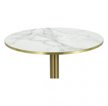 Blat Corby 80 HPL světlý mramor, zlatý okraj