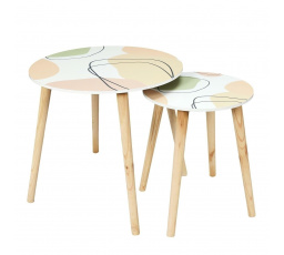 Sada dvou stolků Arty pastelové
