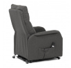 Polohovací křeslo, elektrické kabelové ovládání, šedá, látka, TV-5482 GREY2