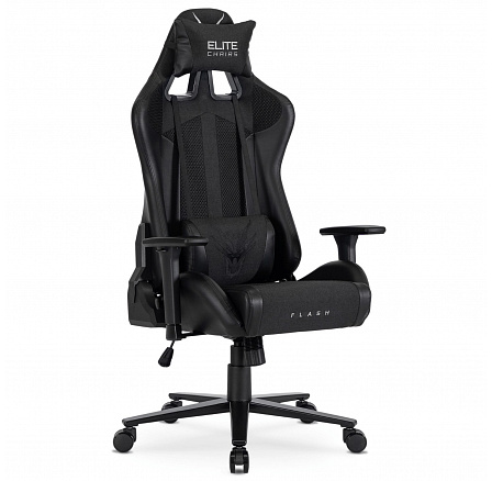 Otočná herní židle FLASH Černá