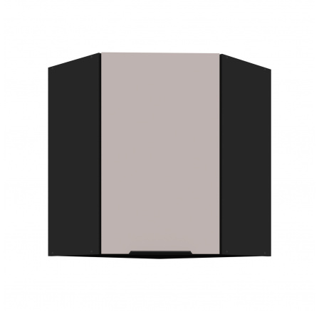 Horní skřínka ARONA - 60x60 GN-72 1F (45°), Černá mat/Kašmír