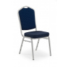 Jídelní židle K66S, modrá/stříbrný