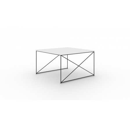 Stolek kávový Nelia Černý+Bílý