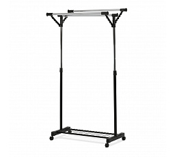 Stojan na šaty, kov, černá, 84521 BK