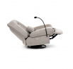 Polohovací křeslo, elektrické zabudované ovládání, béžová, látka, TV-7081 LAN2