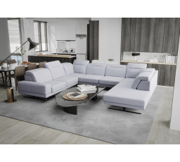 Rohová sedací souprava FIORE MAX I 220x350x265 cm - šedá , levá