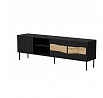 TV komoda INSERTO 3D1W, černá / dub Wotan