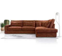 Rohová sedací souprava Carny P Palladium 8 tmavě-hnědá