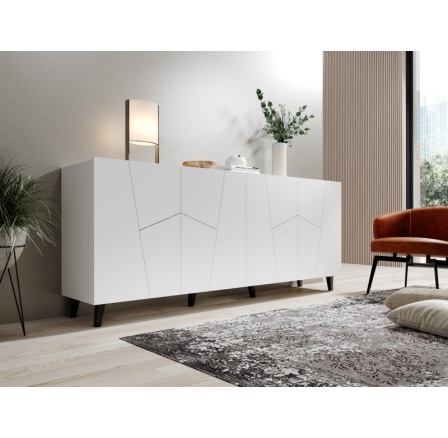 Komoda ETNA bílá matná/bílá matná