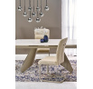 Jídelní rozkládací stůl SALIX, travertin / kašmír